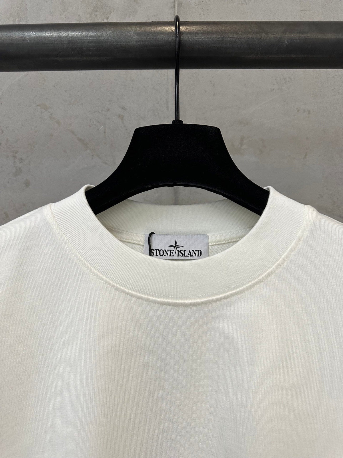 Stone Island Compass Graphic Print Crew Neck T-Shirt with Oversized Star and Brand Narrative