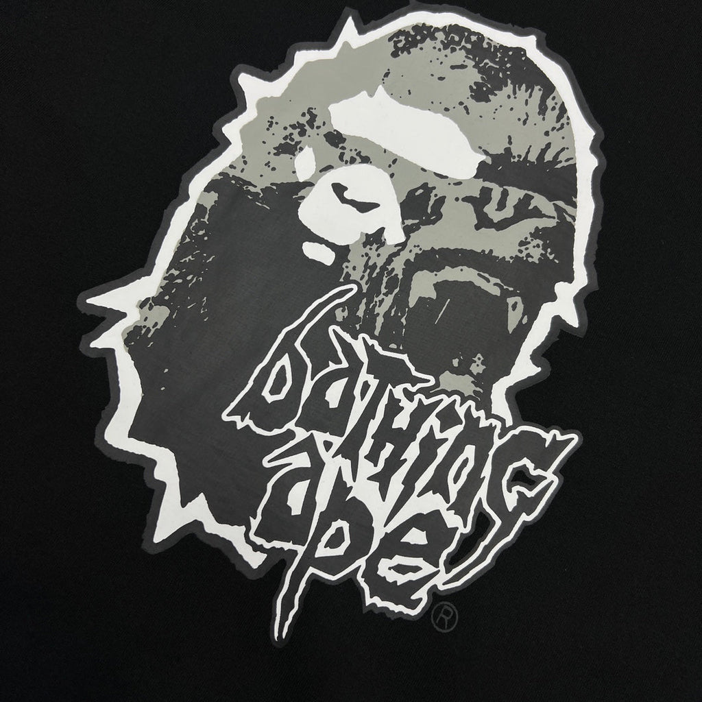 BAPE Mad Ape Head Thorn Crown Heavy Metal Tee Oversized Unisex T-Shirt