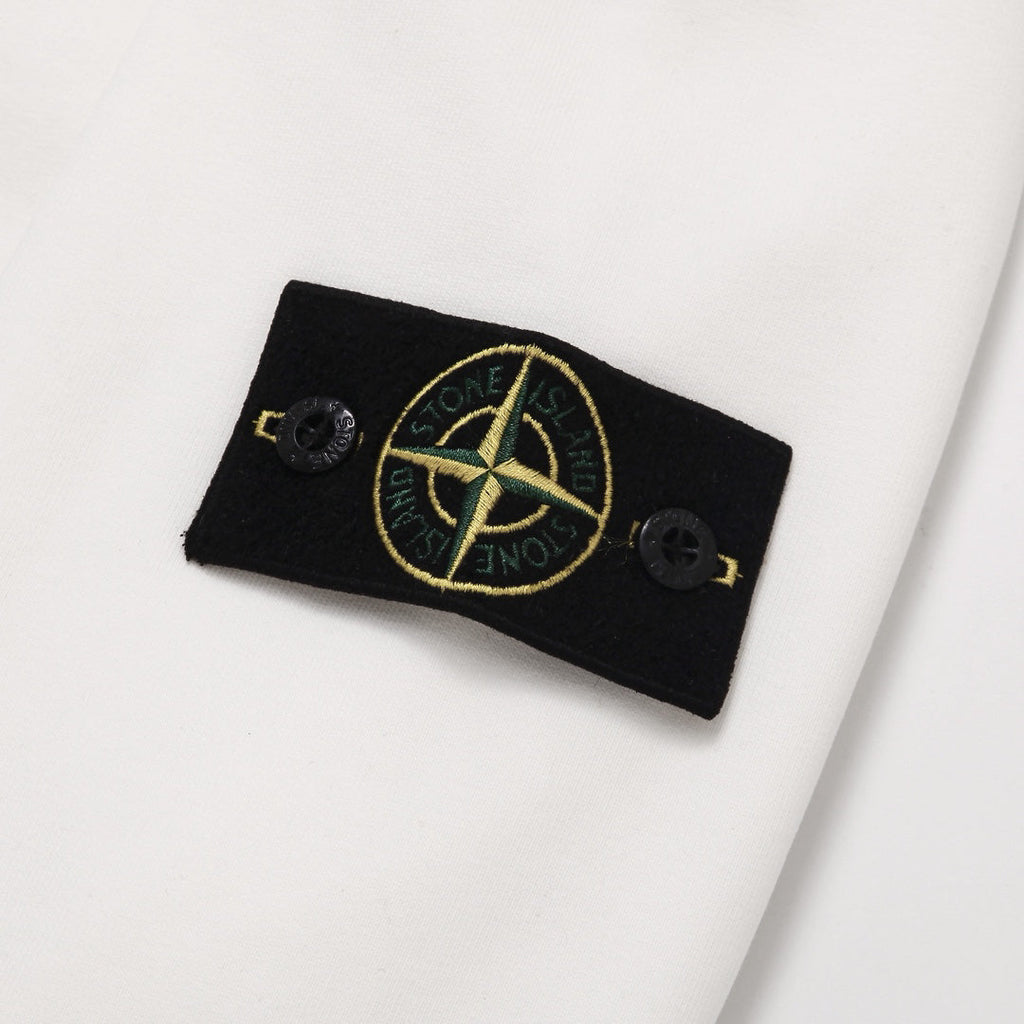 Stone Island Cotton Half-Zip Mock Neck Sweatshirt with Left Sleeve Compass Badge