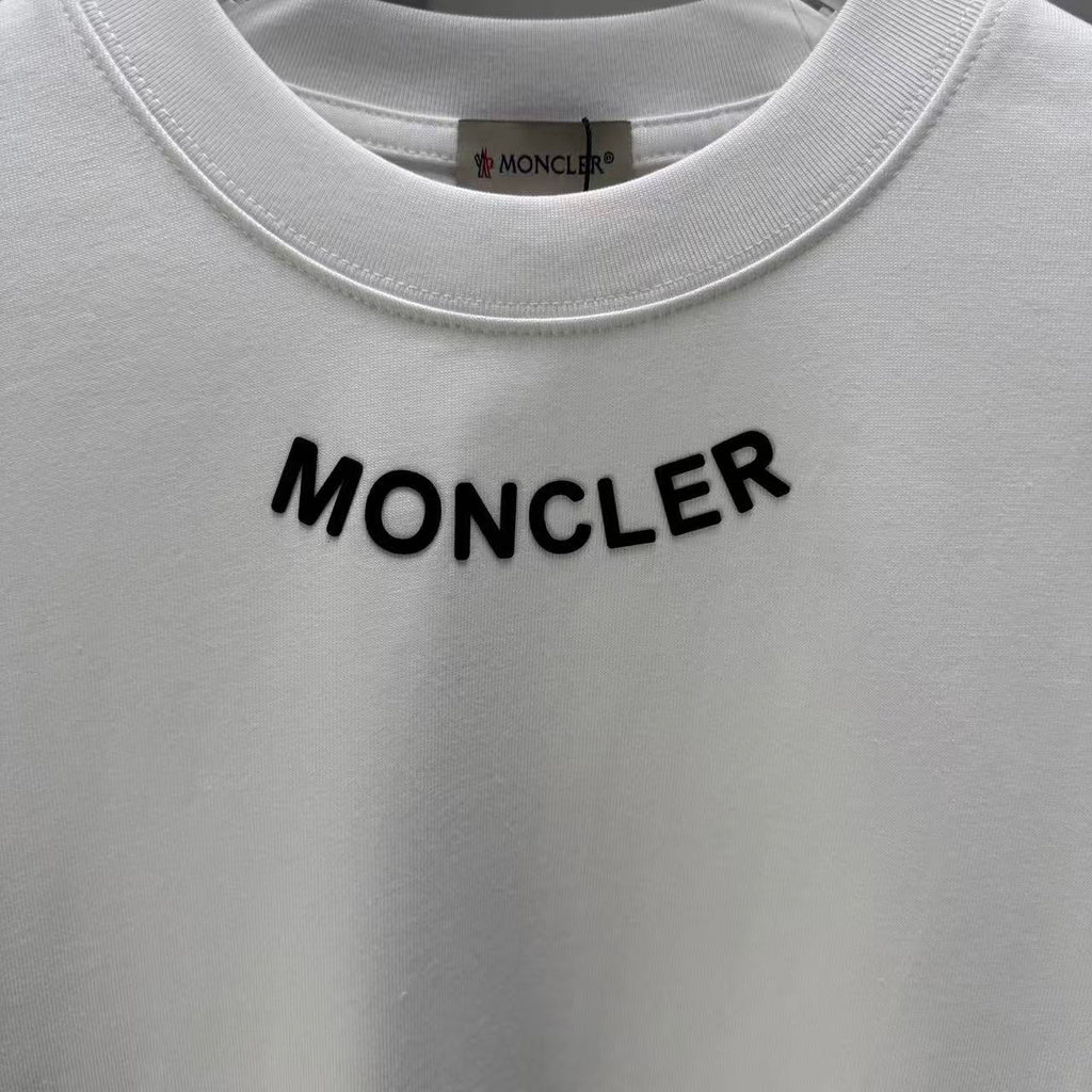 Moncler Lettering Logo T-Shirt White