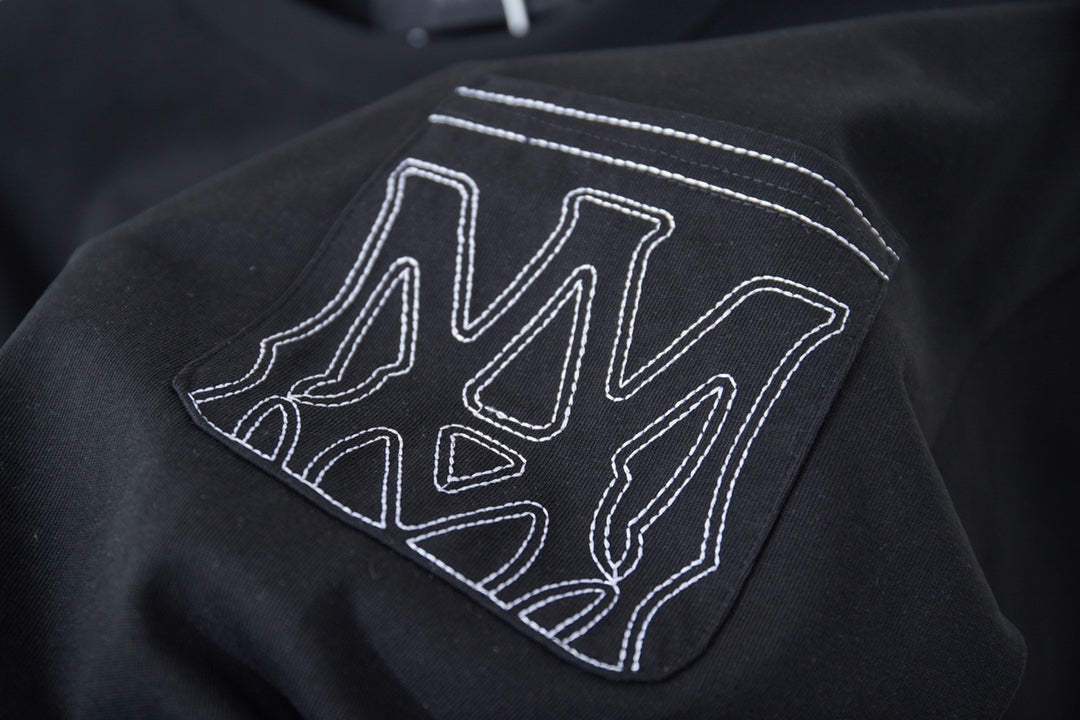 AMIRI MA Monogram Pocket Crew‑Neck Short‑Sleeve T‑Shirt