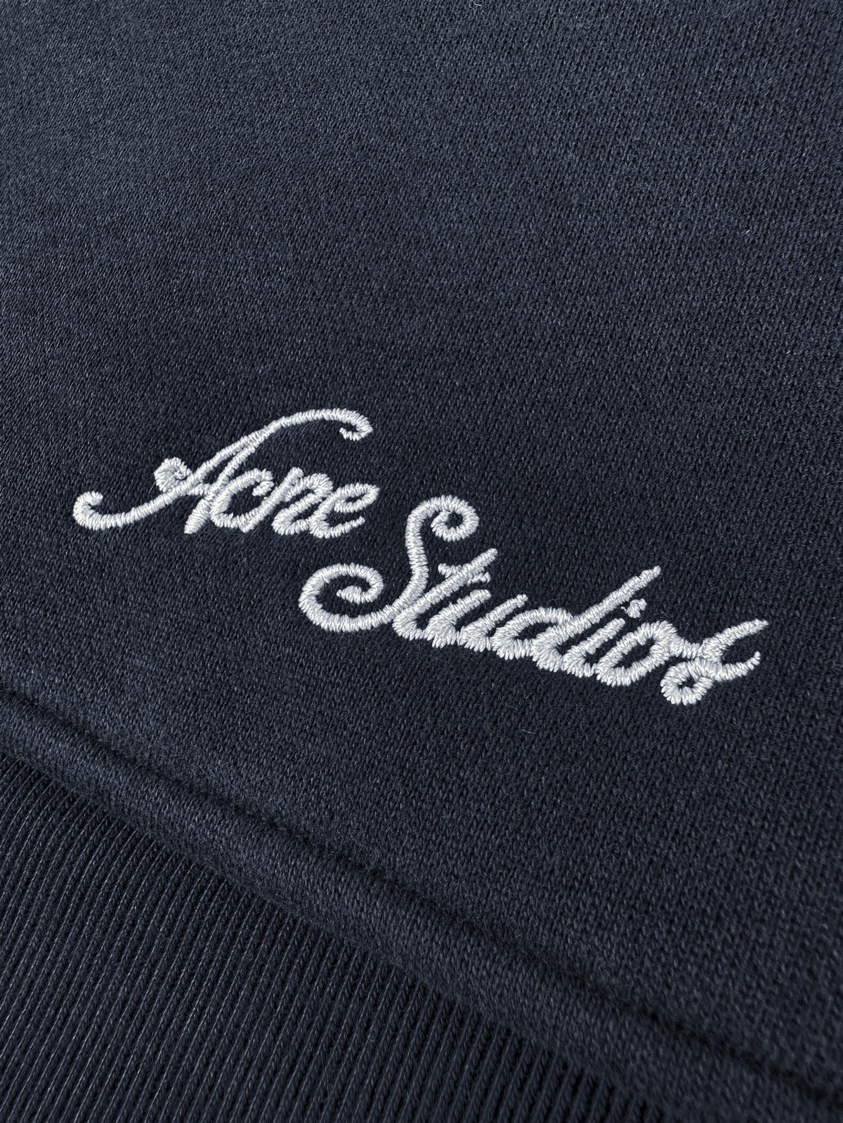 Acne Studios Full‑Zip Stand Collar Script Sweat Jacket
