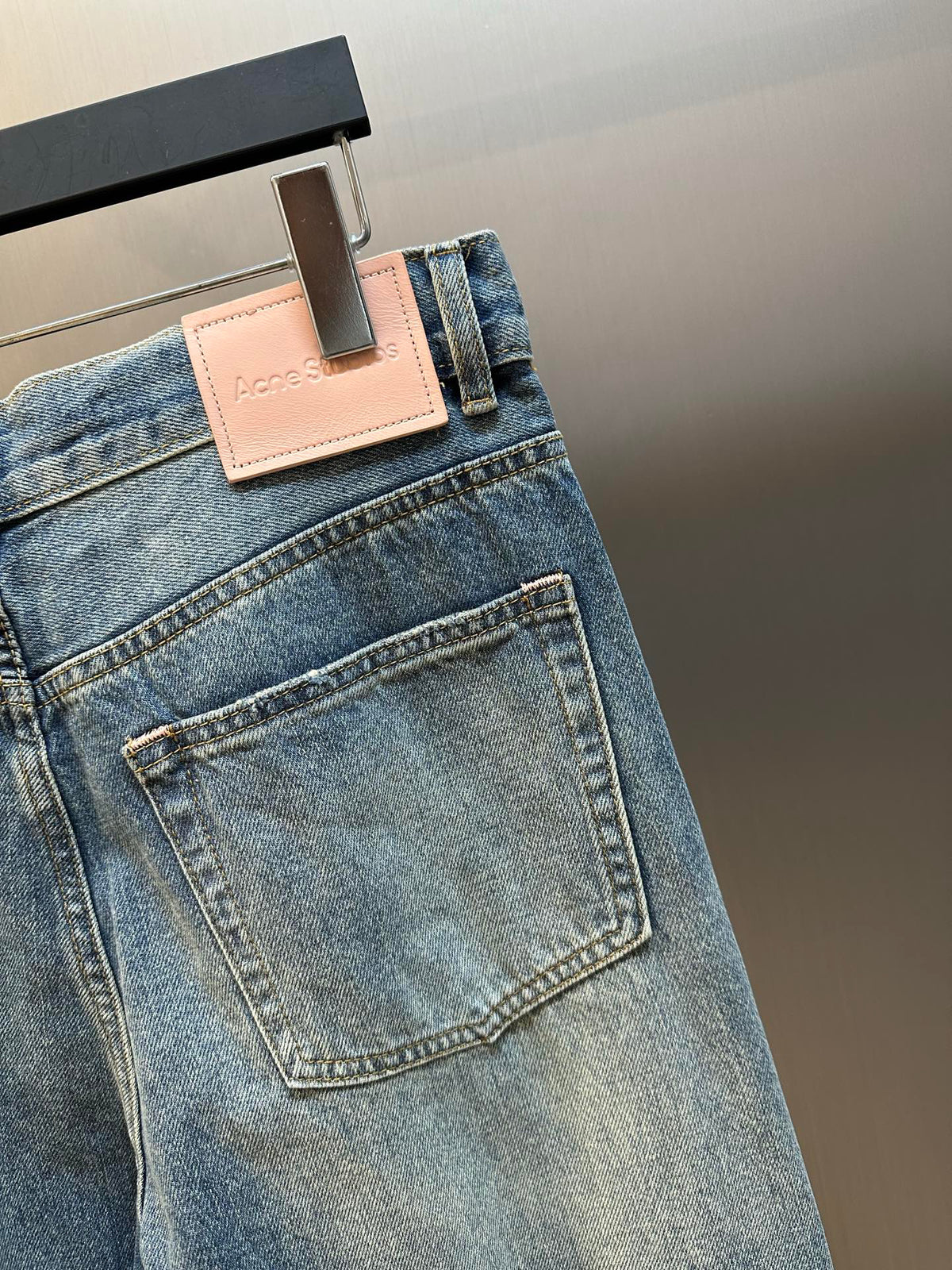 Acne Studios Distressed Wide‑Leg Denim Jeans