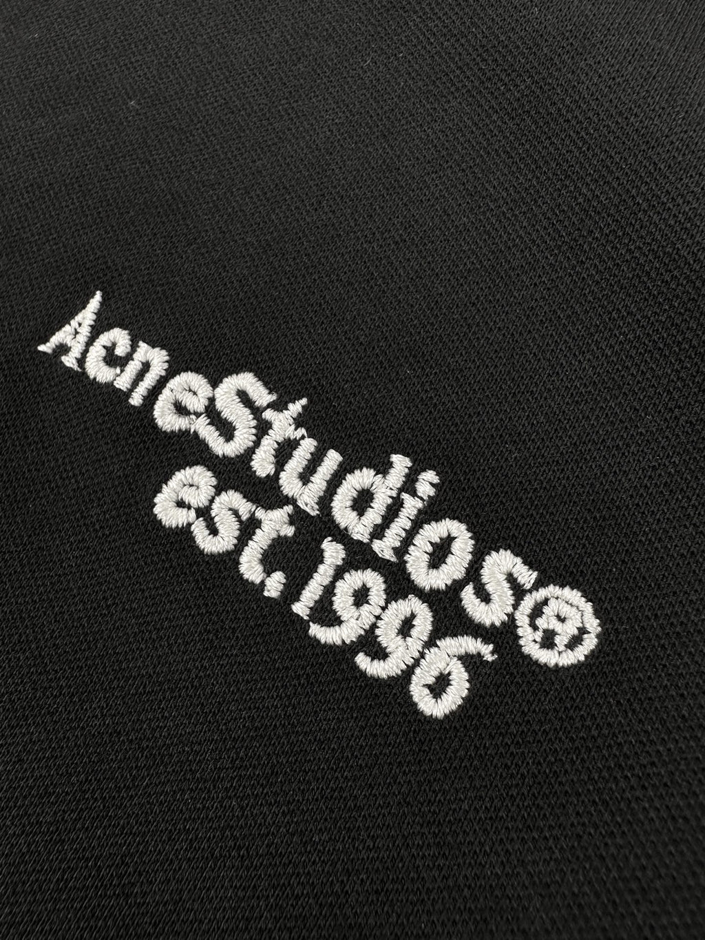 Acne Studios Est.1996 Logo Short‑Sleeve Polo Shirt