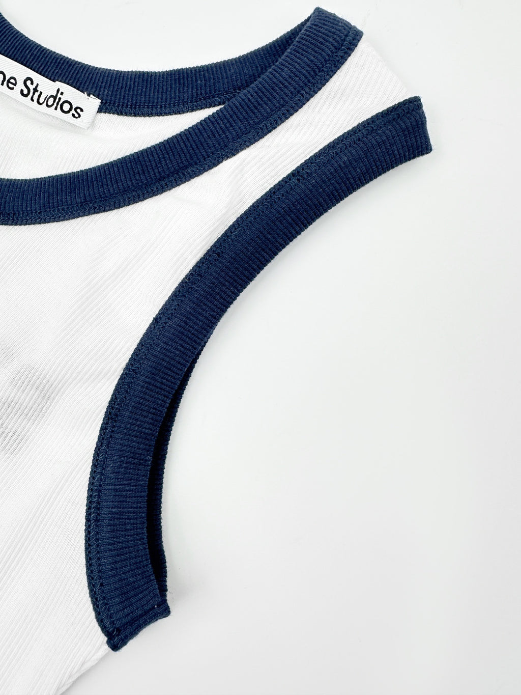 Acne Studios 96‑Graphic Ringer Ribbed Tank Top