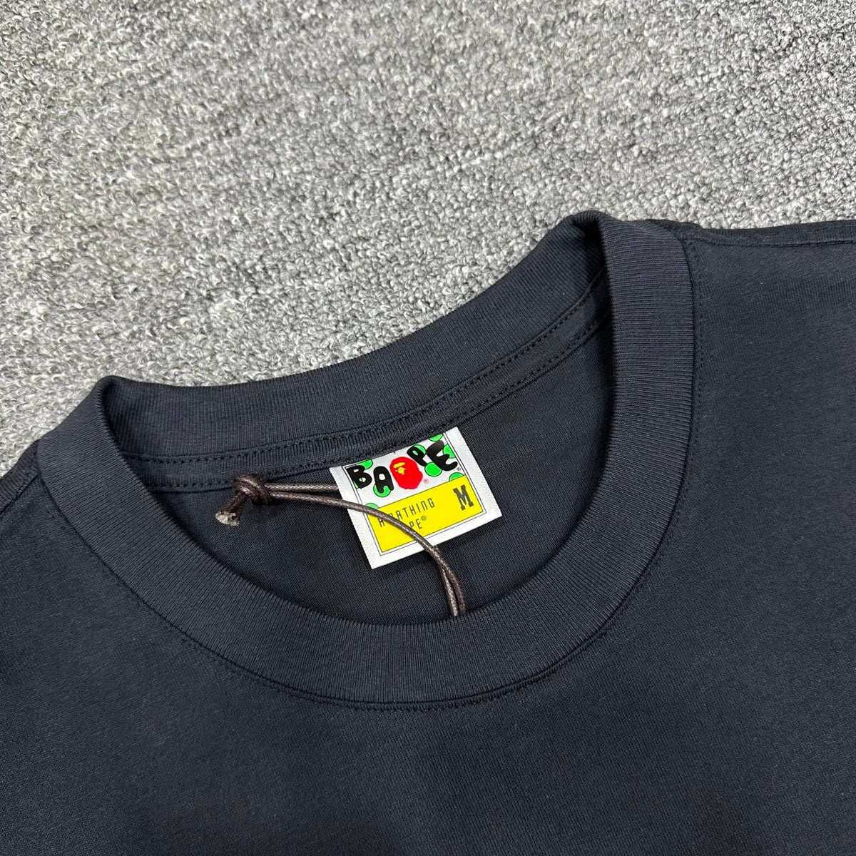 BAPE SS25 "A Bathing Ape" 1993 Distressed Varsity Ape Head Oversized Heavyweight Unisex T-Shirt