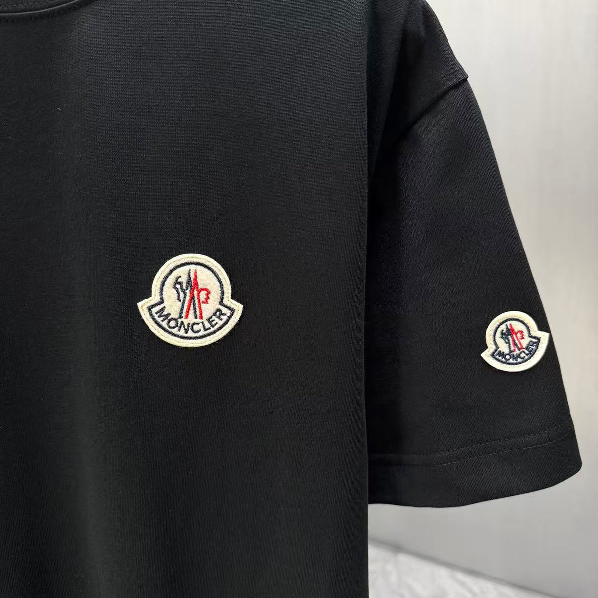Moncler Classic Badge T-Shirt Black