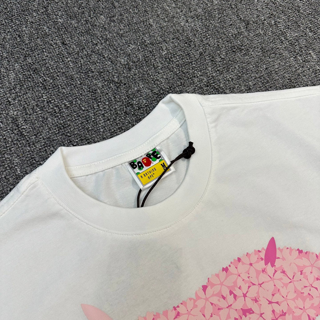 BAPE SS25 Sakura Blossom Ape Head Oversized Heavyweight Unisex T-Shirt