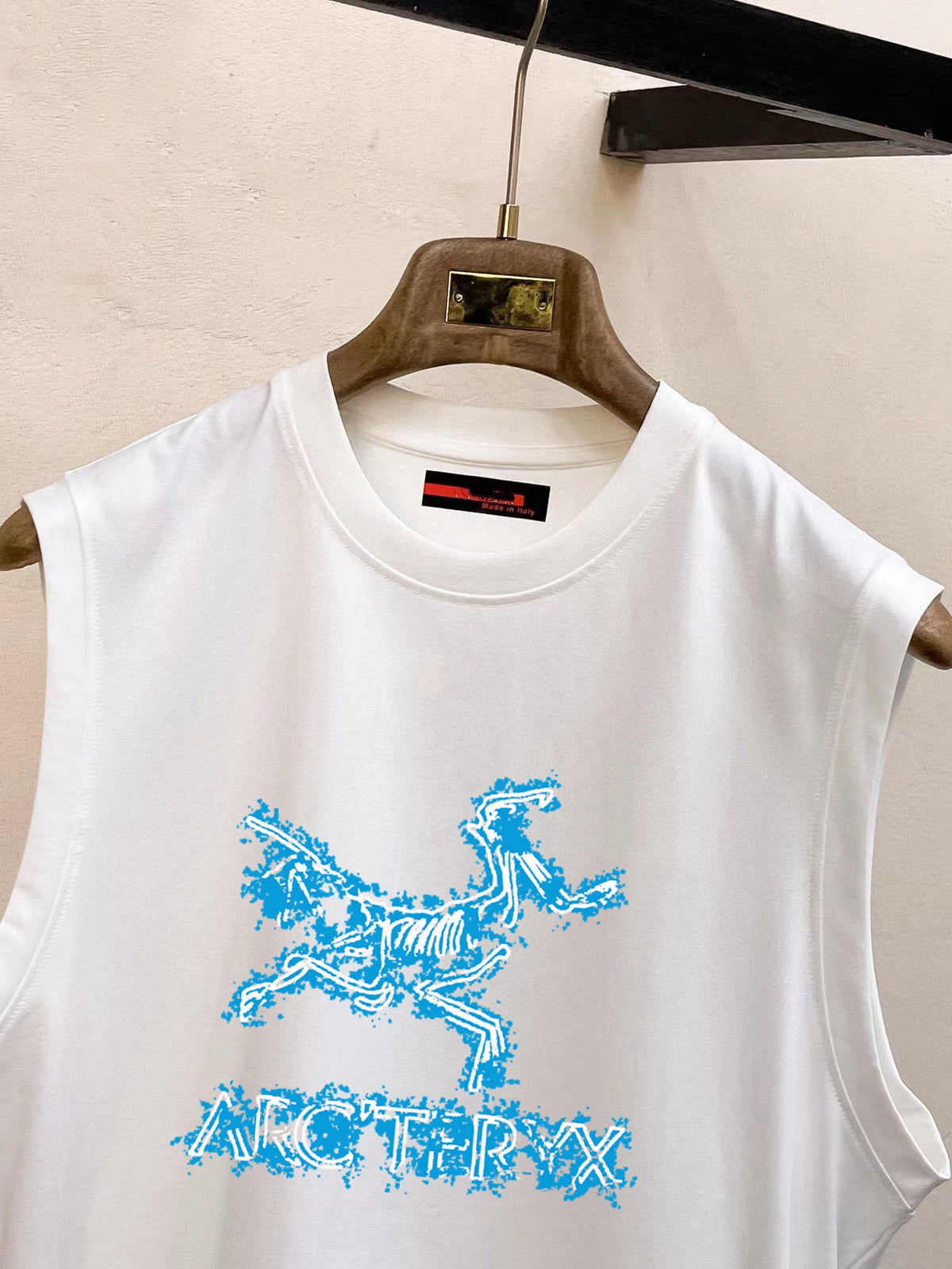 Arc'teryx Blue Splash‑Effect Big Bird Sleeveless Tank Top Unisex