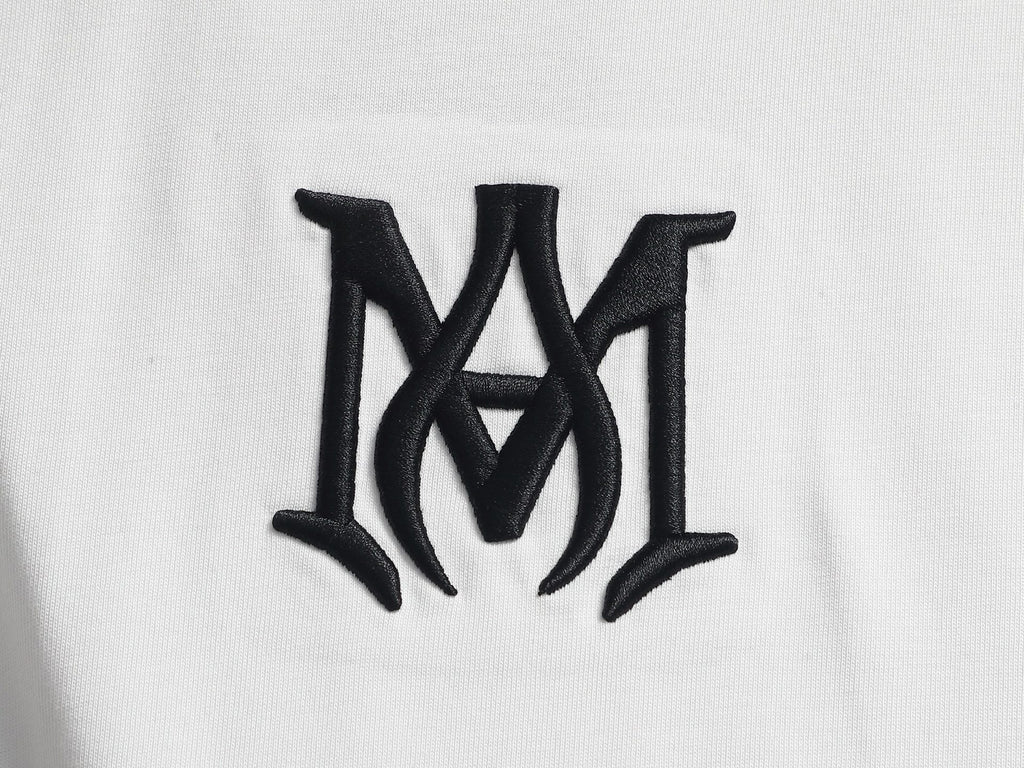 AMIRI MA Logo Gradient Starburst Print Crew Neck Short‑Sleeve T‑Shirt