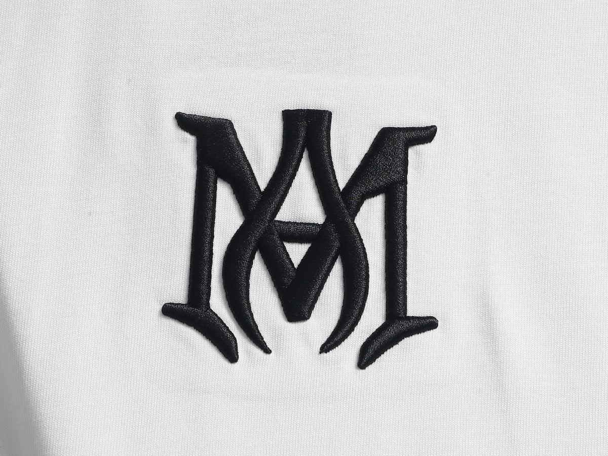 AMIRI MA Logo Gradient Starburst Print Crew Neck Short‑Sleeve T‑Shirt