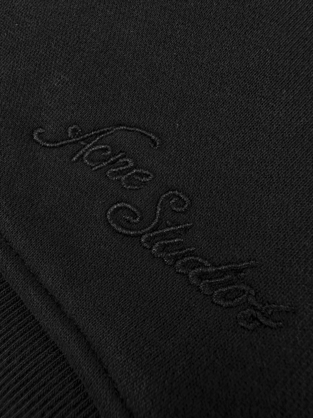 Acne Studios Full‑Zip Stand Collar Tone‑on‑Tone Script Sweat Jacket