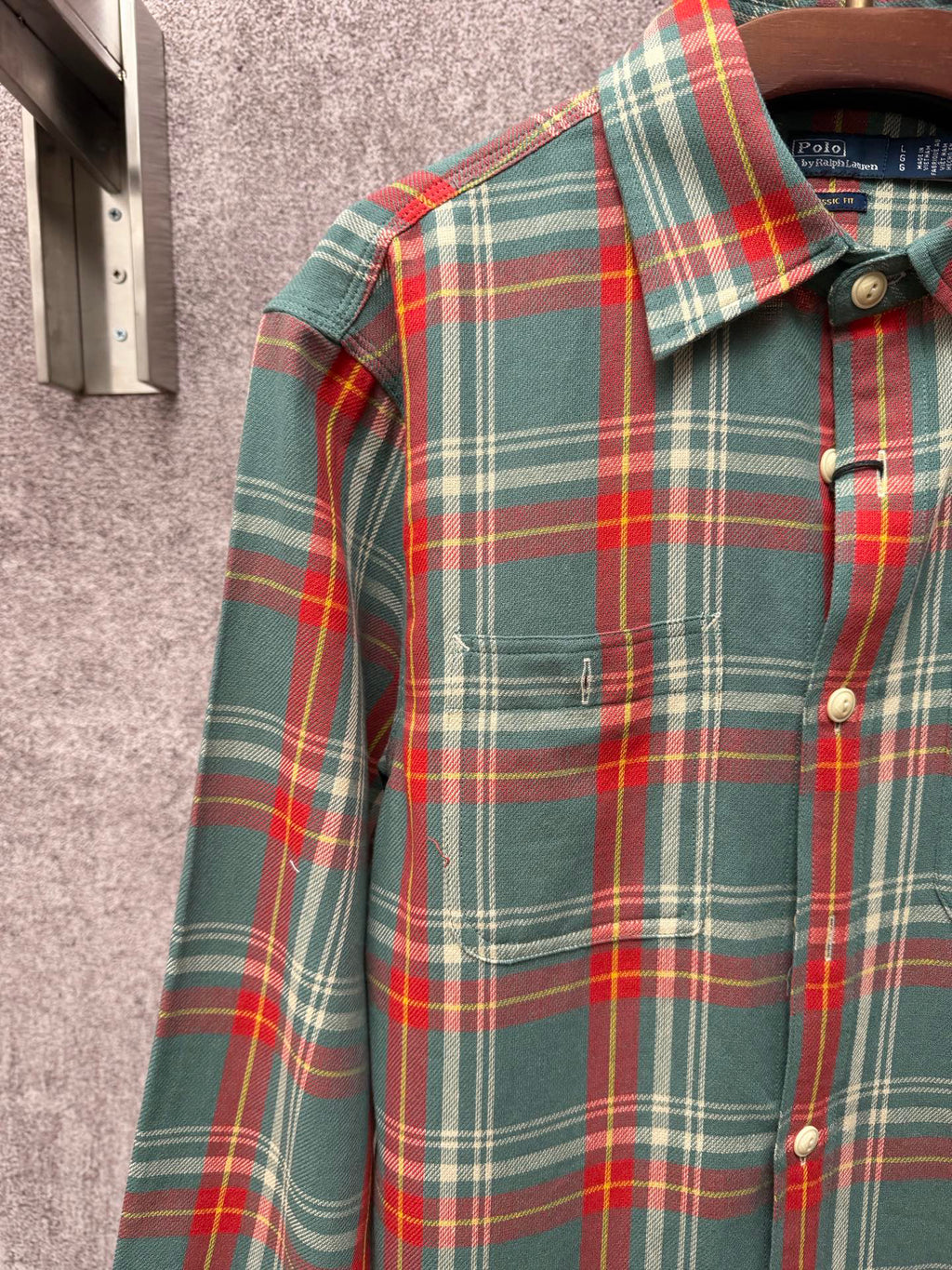 Ralph Lauren Men's Plaid Flannel Long‑Sleeve Button‑Down Shirt