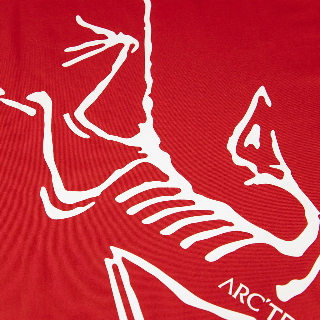 Arc'teryx ARC25FW Red Oversized Skeleton Bird Heavyweight Unisex T-Shirt