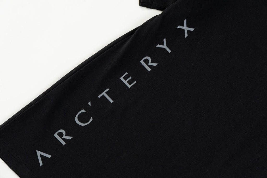 Arc'teryx Tonal Embroidered Bird Logo Front & Vertical Wordmark Back Unisex T-Shirt