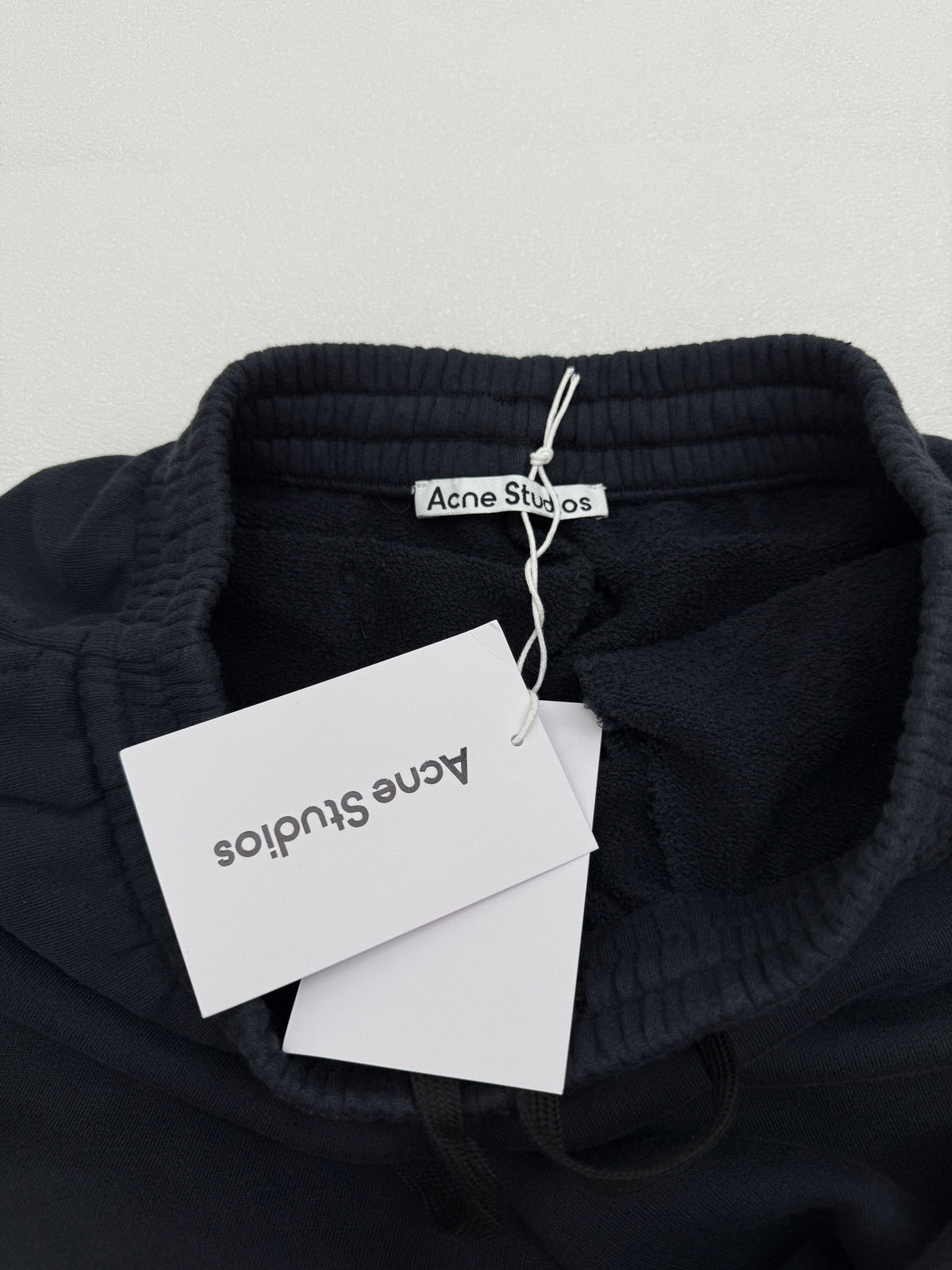 Acne Studios Elastic Drawstring Waist Wide‑Leg Fleece Sweatpants