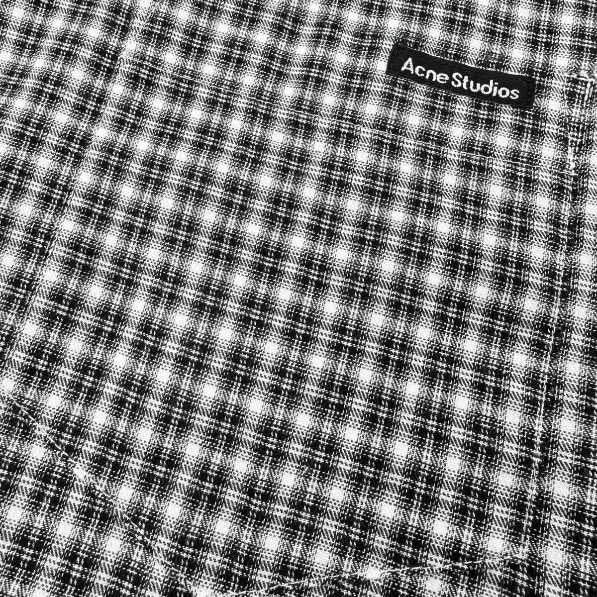Acne Studios Long‑Sleeve Check Button‑Up Shirt