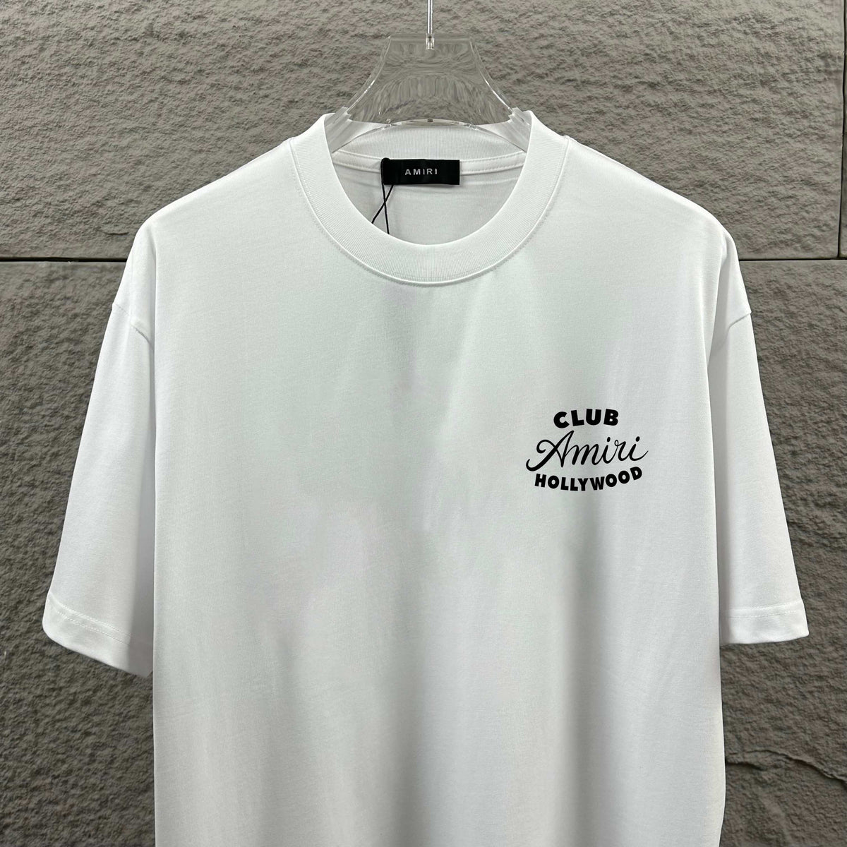 AMIRI Club Hollywood Back‑Print Crew‑Neck Short‑Sleeve T‑Shirt