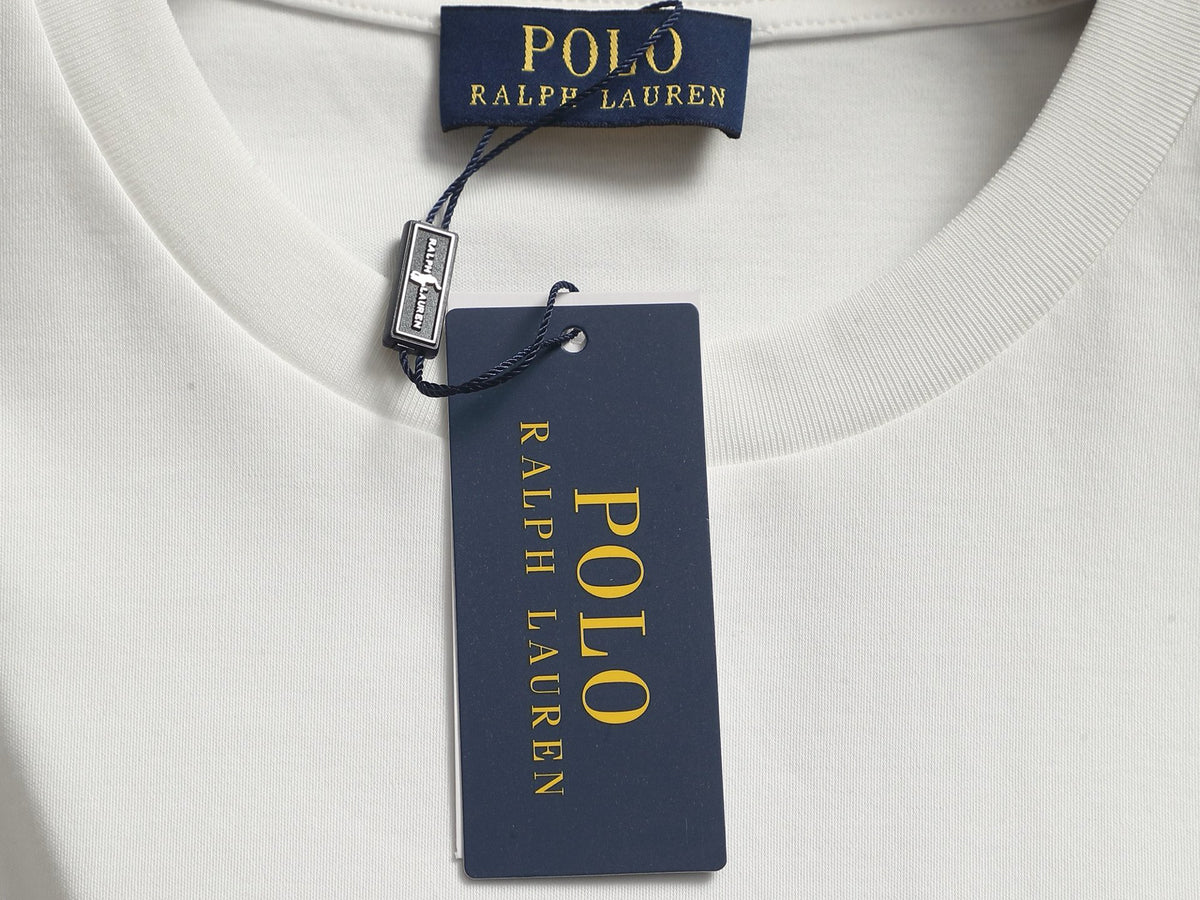 Ralph Lauren Men's Crew‑Neck Short‑Sleeve T‑Shirt With Black Pony Logo