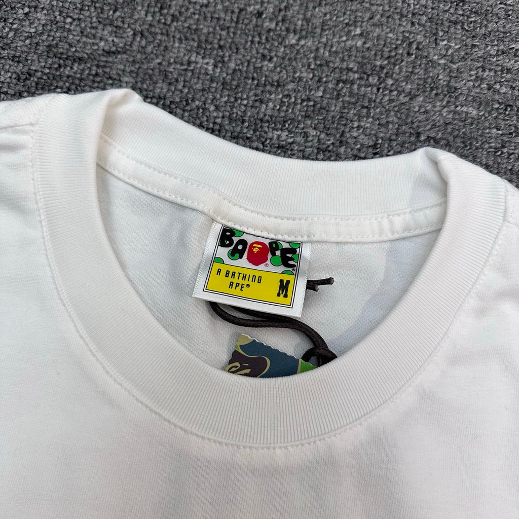 BAPE × CR7 LIFE FW25 Halftone Green Camo Ape Head Oversized Heavyweight Unisex T-Shirt
