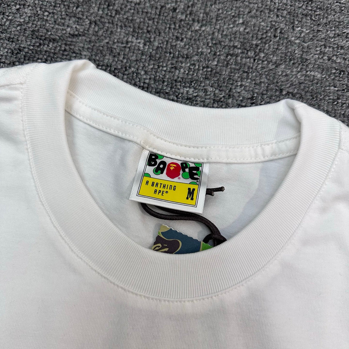 BAPE × CR7 LIFE FW25 Halftone Green Camo Ape Head Oversized Heavyweight Unisex T-Shirt