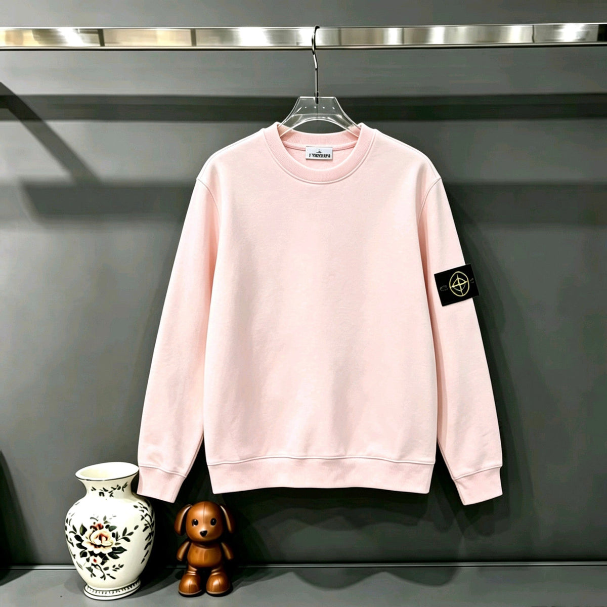 Stone Island Classic Compass Badge Crewneck Sweatshirt