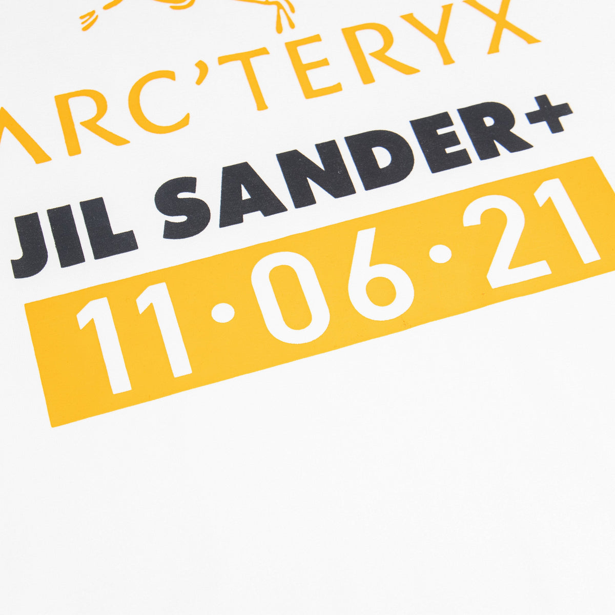 Arc'teryx x Jil Sander Co-Branded Date Print Unisex T-Shirt