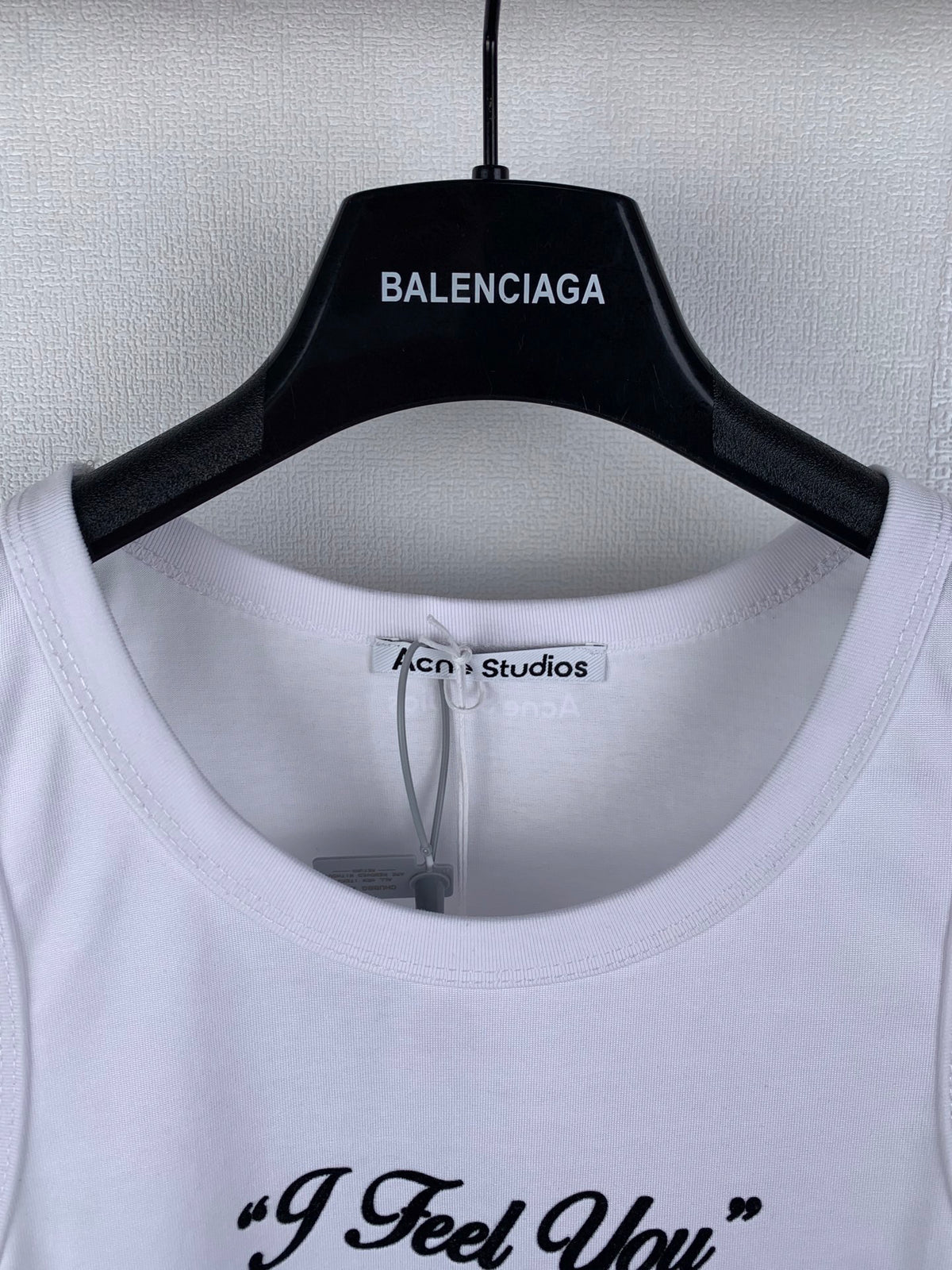 Acne Studios Text Print Sleeveless Tank Top