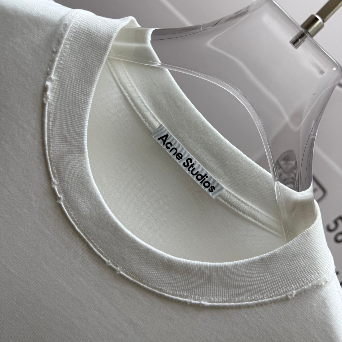 Acne Studios Back Circular‑Print T‑Shirt, Off‑White