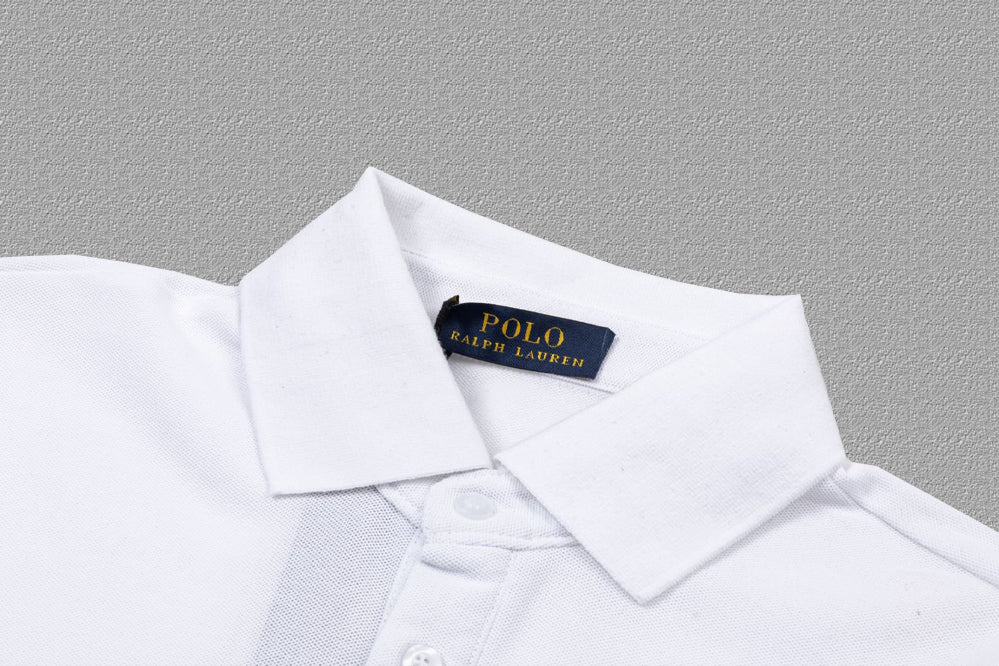 Men's Classic Collar Short‑Sleeve Polo Shirt Small Horse Embroidery Solid Casual Top