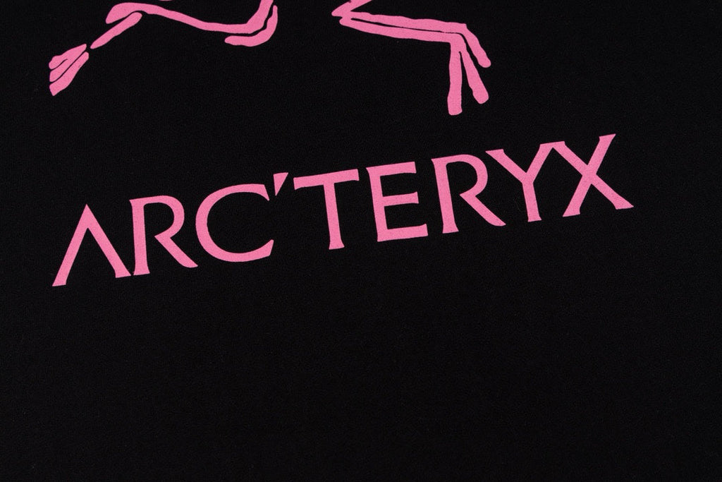 Arc'teryx Pink Fossil Bird Front‑Back Print SS T‑Shirt