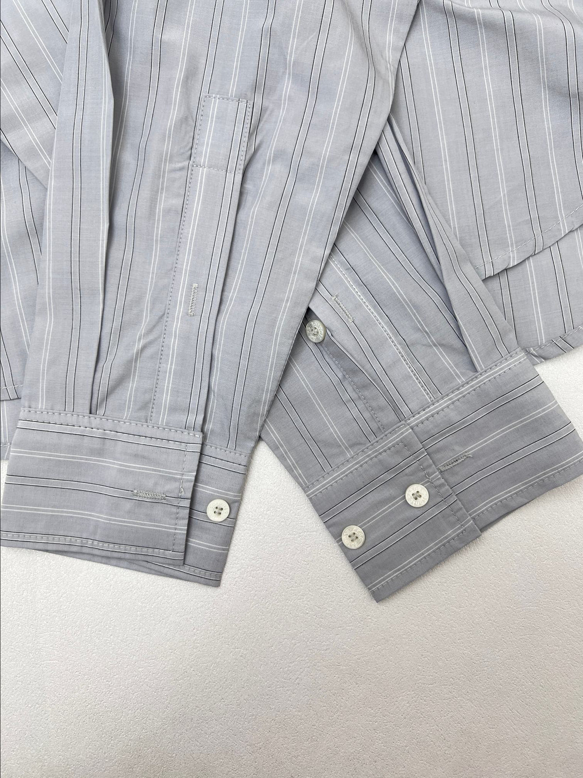 Acne Studios Vertical Stripe Oversized Long‑Sleeve Shirt