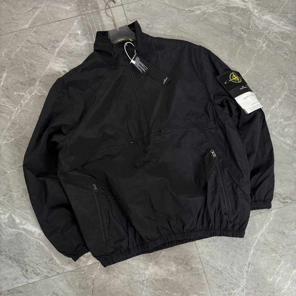 Stone Island Half-Zip Stand Collar Lightweight Technical Jacket