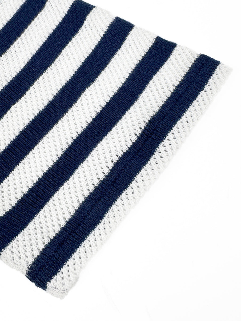 Polo Ralph Lauren Men's Striped V‑Neck Knit Short‑Sleeve Polo Shirt, Navy Pony Embroidery