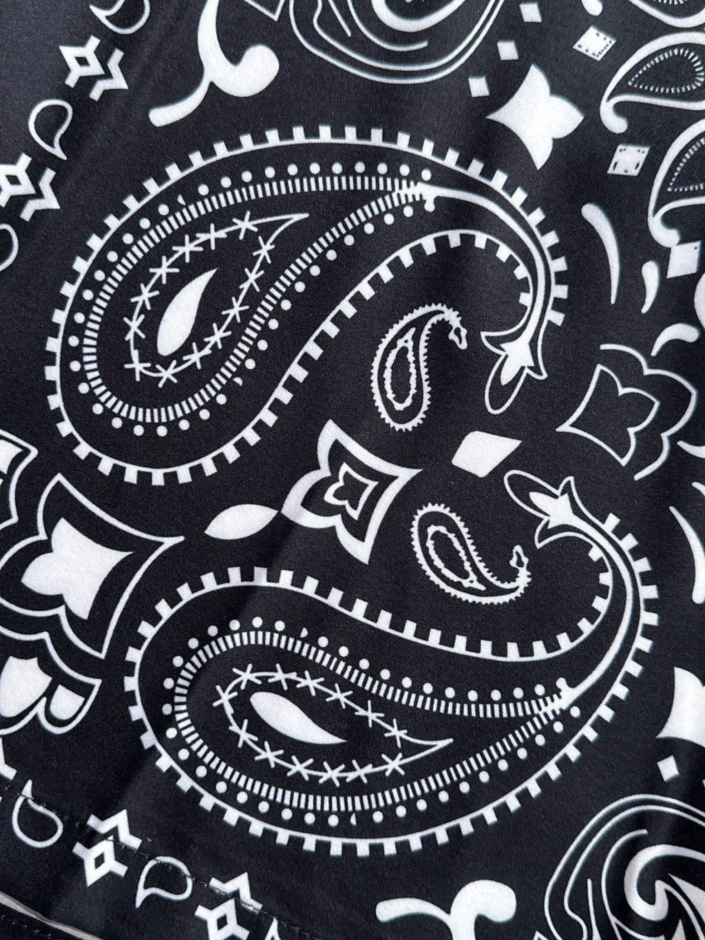 AMIRI Bandana Print Camp Collar Short‑Sleeve Shirt and Shorts Set