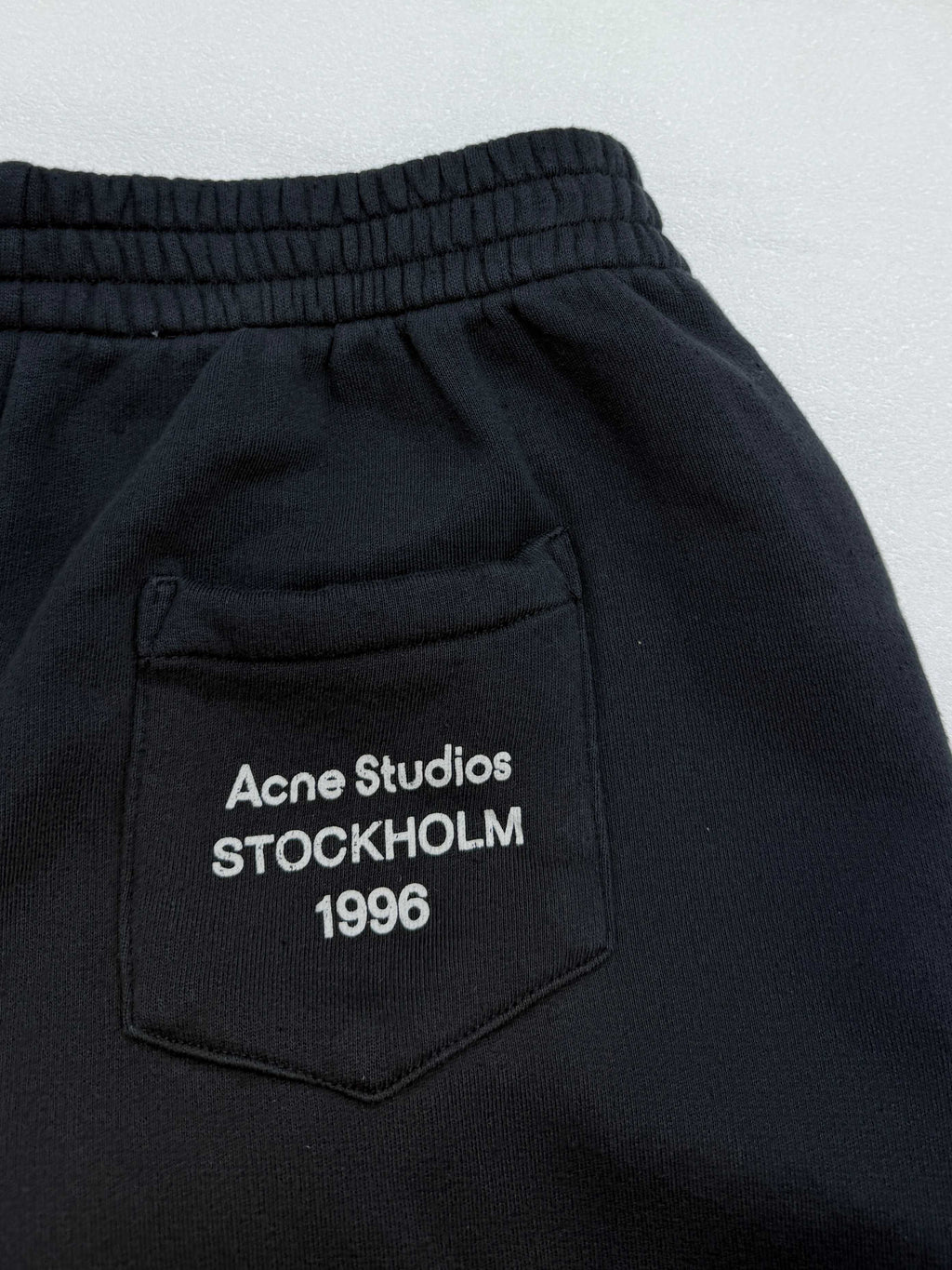 Acne Studios Elastic Drawstring Waist Wide‑Leg Fleece Sweatpants