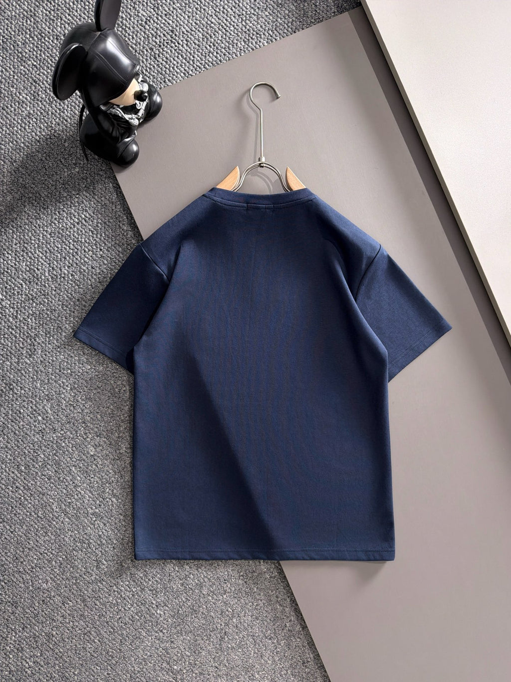 Men's 2‑Piece Outfit, Crew Neck Short‑Sleeve T‑Shirt + Drawstring Shorts Set Horse Embroidery Casual Tracksuit