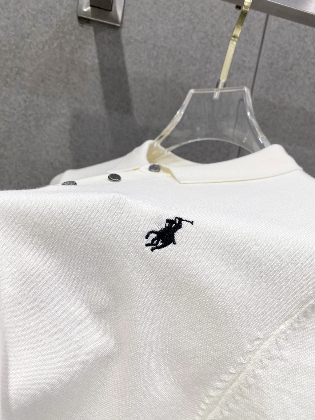Ralph Lauren Men's Knit Short‑Sleeve Polo Shirt With Black Pony Logo