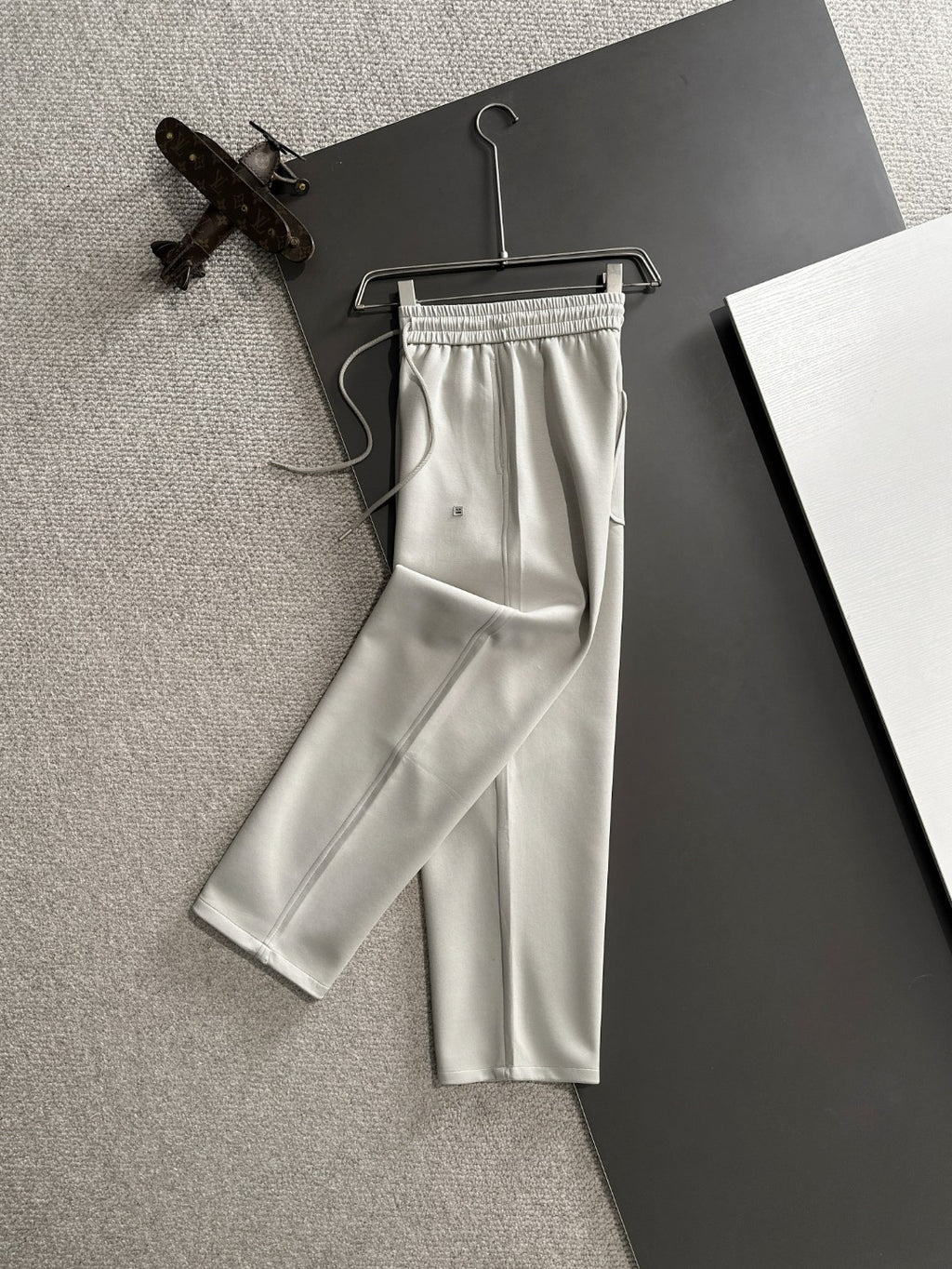 Acne Studios Drawstring Waist Straight‑Leg Sweatpants