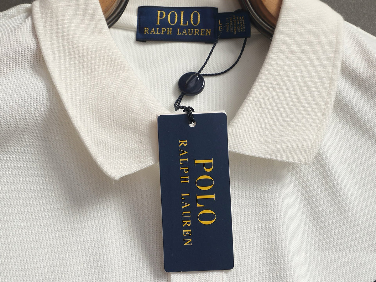 Ralph Lauren Men's Big Pony Short‑Sleeve Polo Shirt With Number‑3 Sleeve Logo