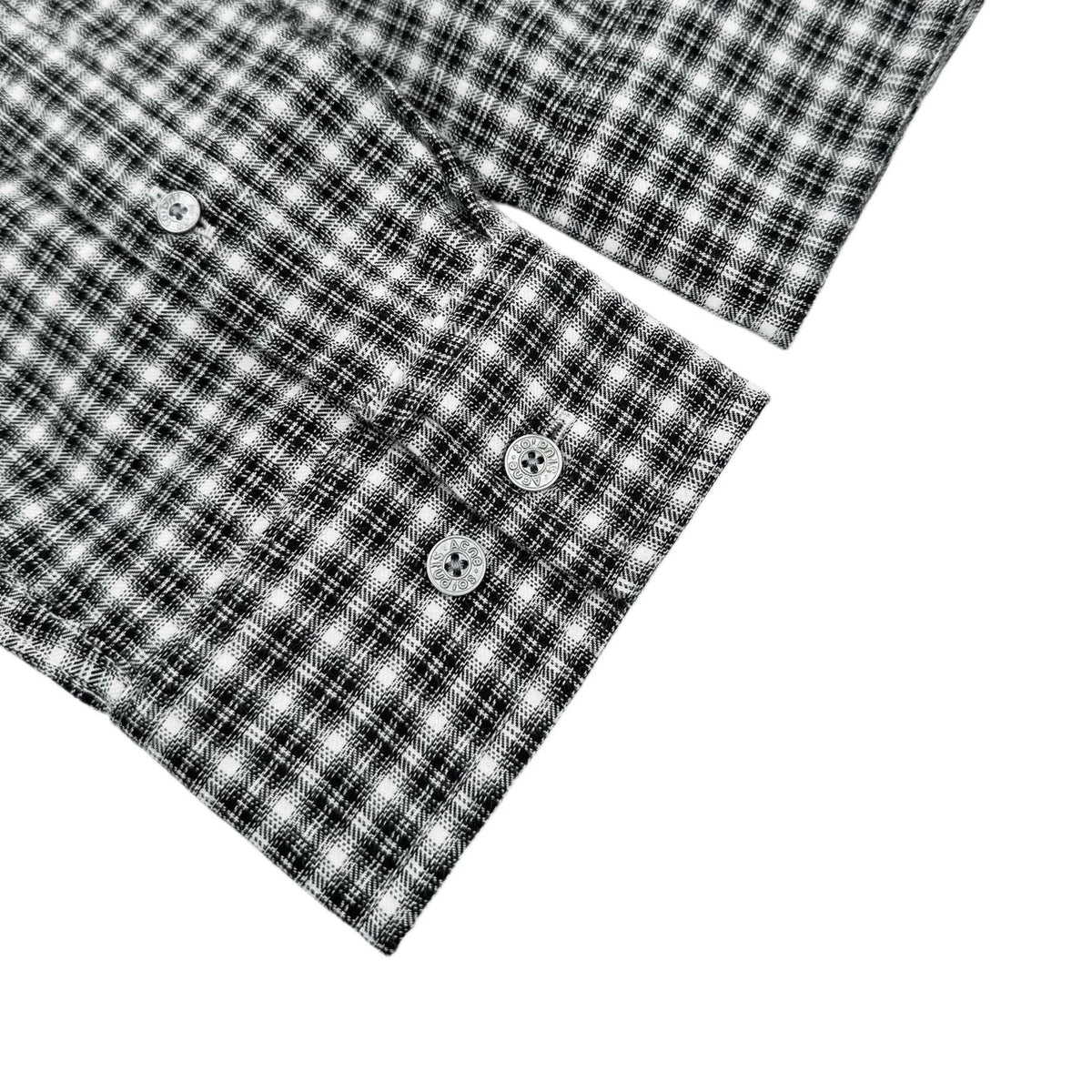 Acne Studios Long‑Sleeve Check Button‑Up Shirt