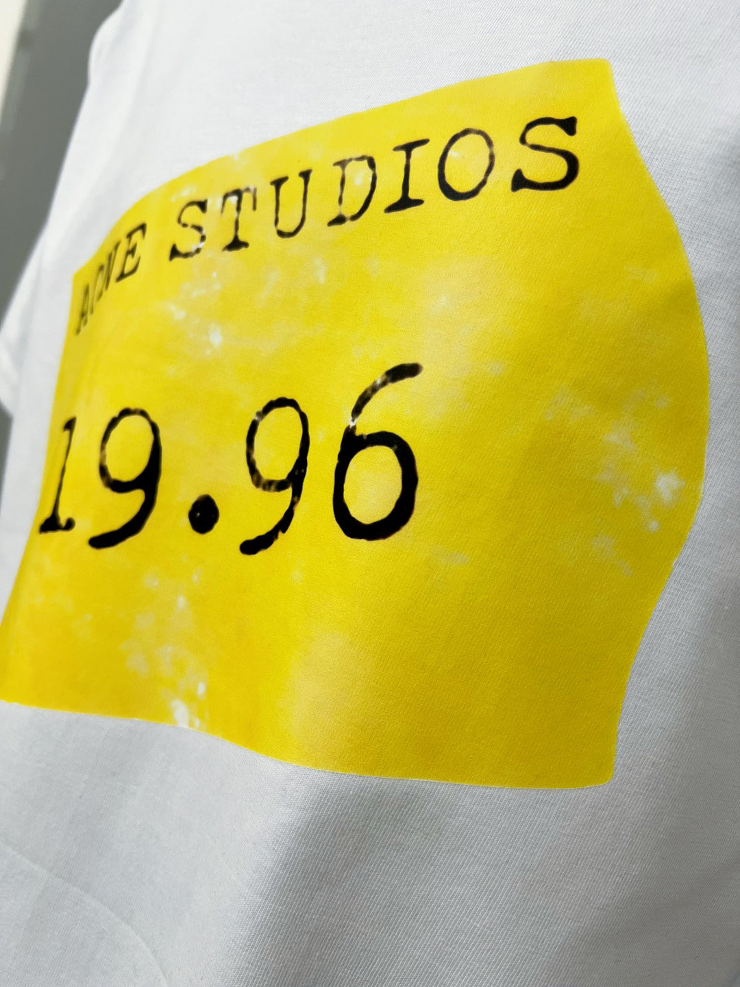 Acne Studios Tag‑Style 19.96 Graphic Oversized Crew‑Neck T‑Shirt