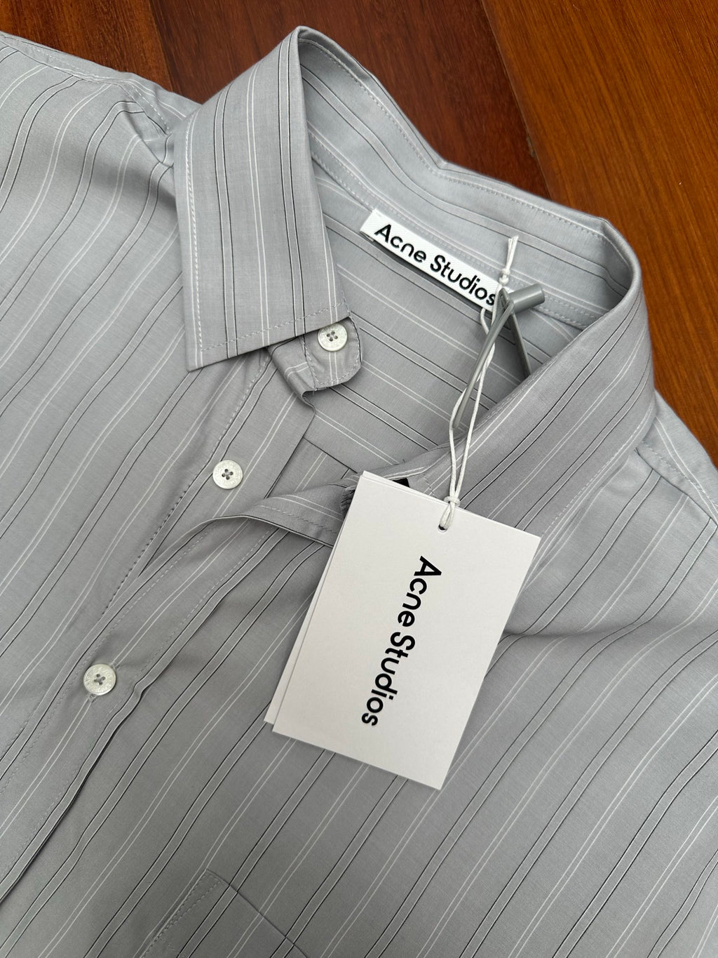 Acne Studios Oversized Striped Long‑Sleeve Shirt