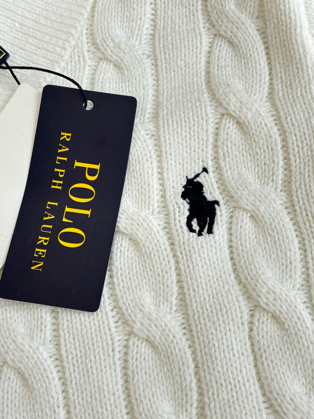 Ralph Lauren Men's Cable‑Knit Short‑Sleeve Polo Shirt With Black Pony Logo