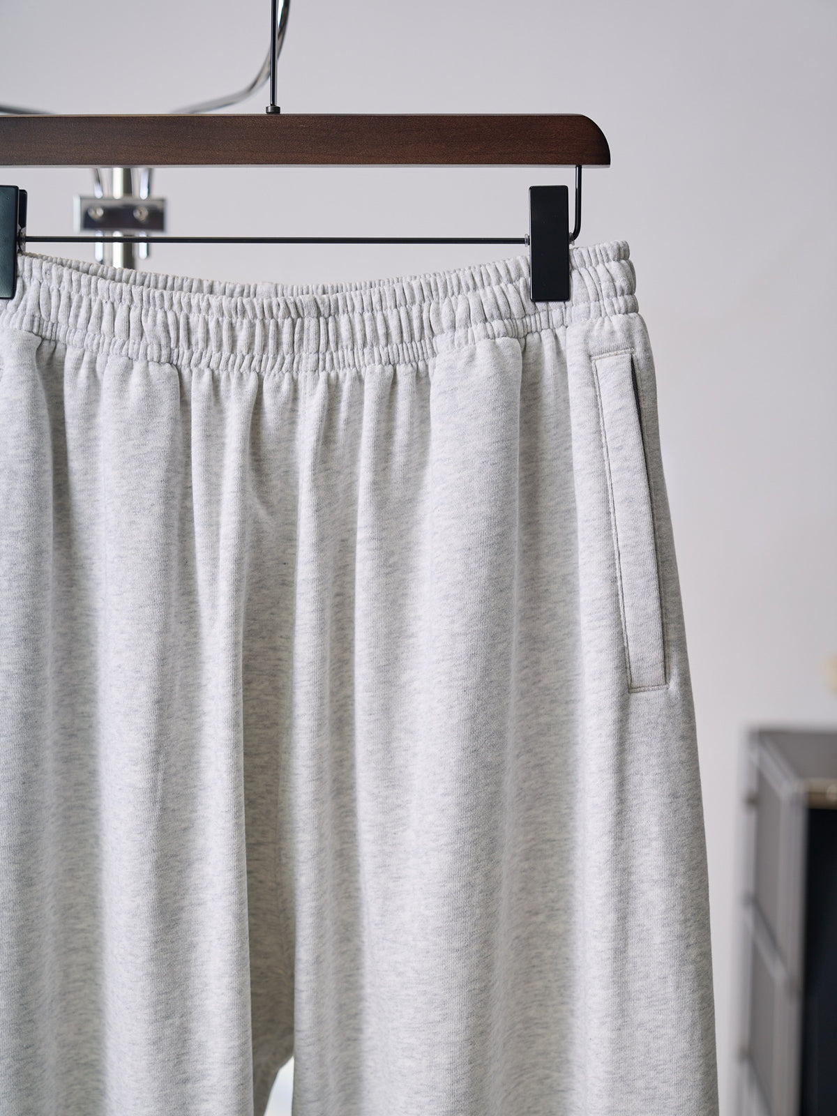 Acne Studios Heather Grey Wide‑Leg Sweatpants