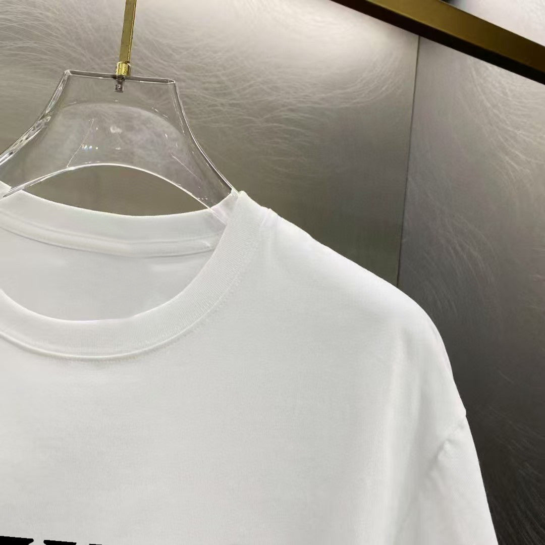 Amiri Hand Holding Orb Front Graphic Crew‑Neck Short‑Sleeve T‑Shirt