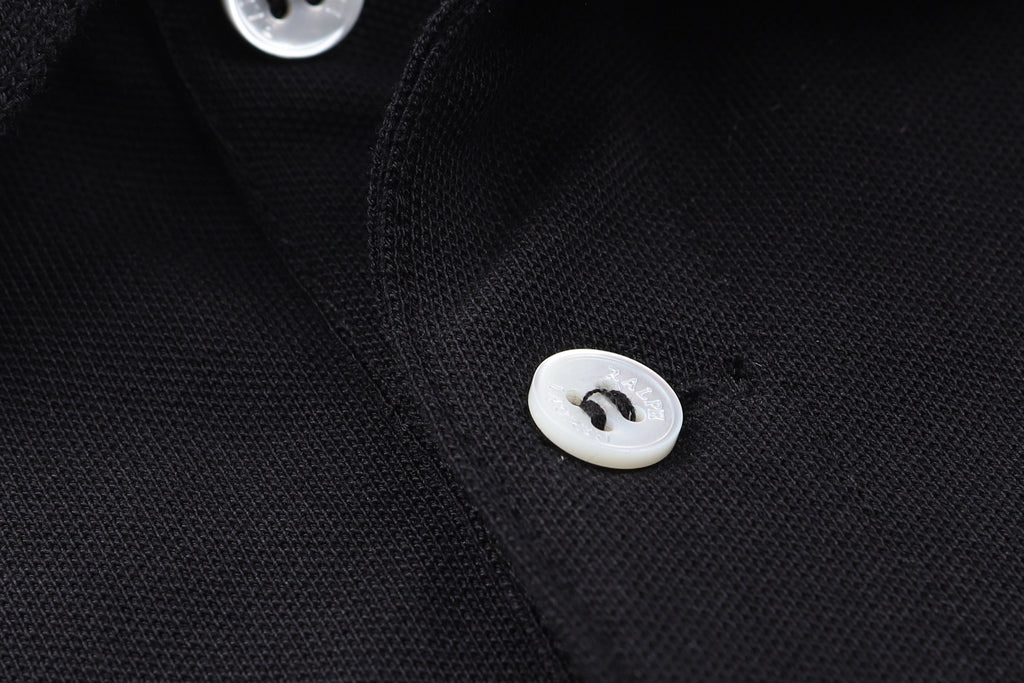 Polo Ralph Lauren Men’s Long‑Sleeve Pique Polo Shirt With White Pony Embroidery