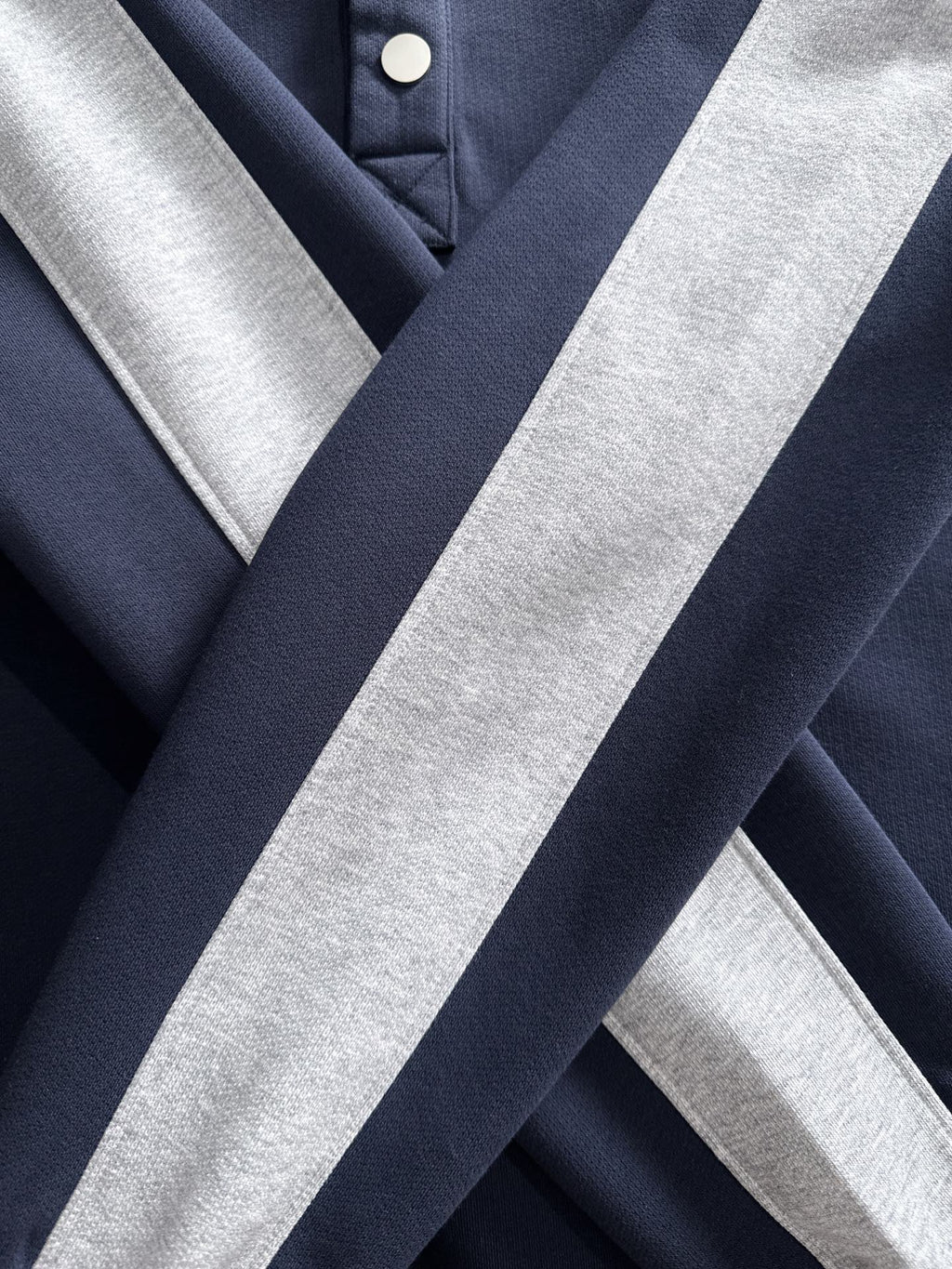 Arc'teryx 25SS Colorblock Stand Collar Snap Sweatshirt | Navy