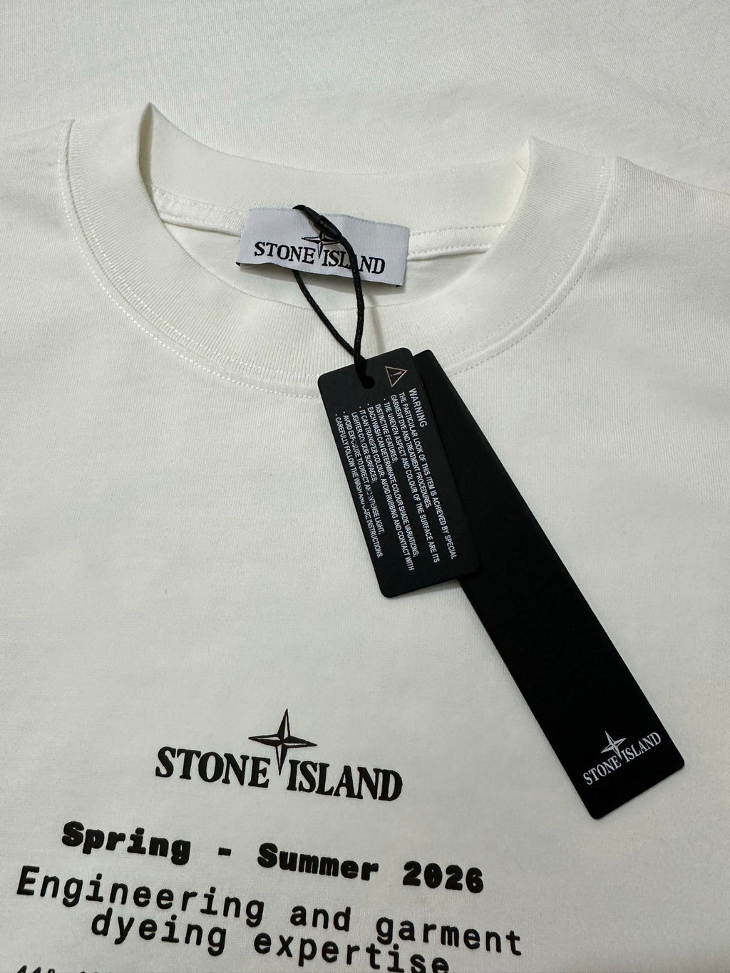 Stone Island Spring Summer 2026 Archive Text Print Long Sleeve Tee - 2 Colors