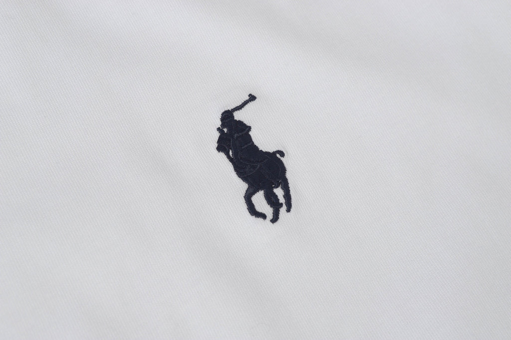 Ralph Lauren Men's White Crew‑Neck Short‑Sleeve Embroidered Pony T‑Shirt